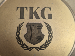 Bespoke engraved coin with personalisation