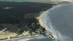 Newborough after storm