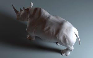 White Rhino 3d model for print
