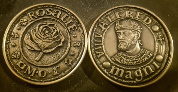 Bespoke engraved coin with personalisation