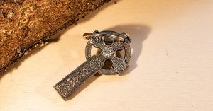 Cast Pewter Celtic Cross