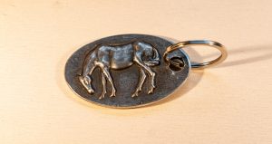 Pewter Horse keyring
