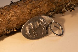 Pewter Horse keyring