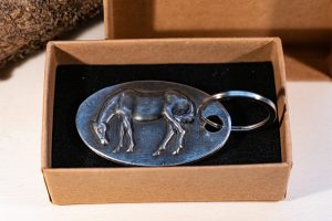 Pewter Horse keyring