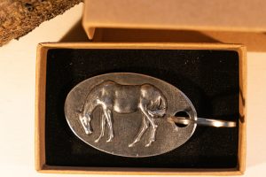 Pewter Horse keyring