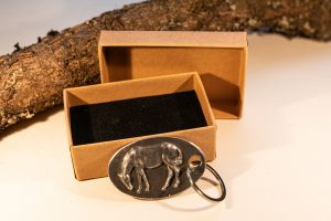 Pewter Horse keyring