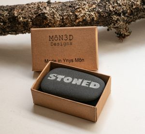 Quirky stone engraving gift