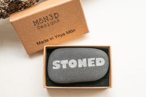 Quirky stone engraving gift