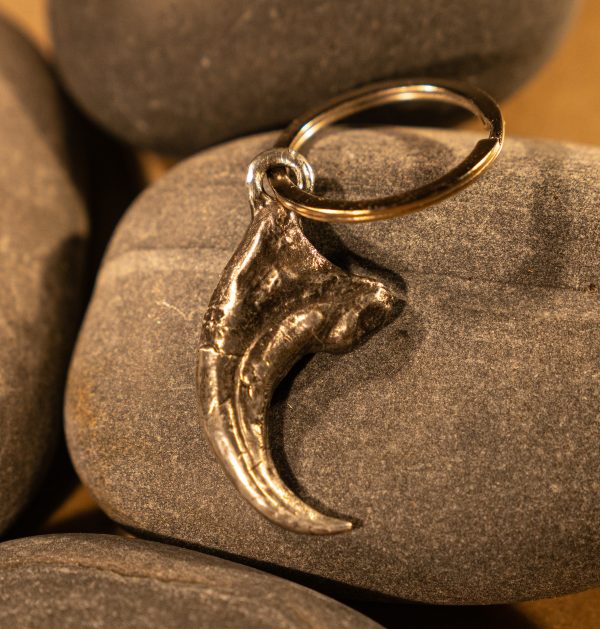 Large cast pewter claw
