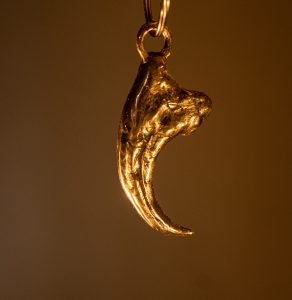 Large Bronze Velociraptor claw