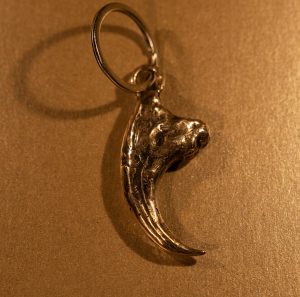 Hand sculpted and hand cast Bronze Velociraptor claw