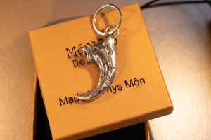 Large cast pewter claw