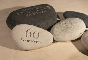 Engraved stones Birthday gift