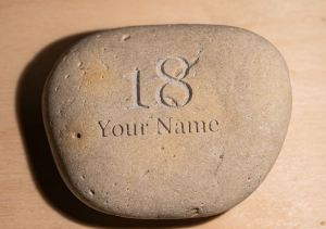 Engraved stones celebration