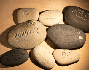Engraved stones