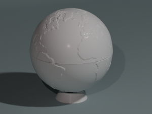 3d 2 Part Globe