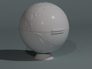 3d 2 Part Globe