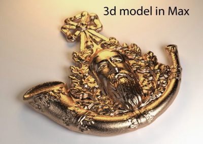 cap badge 3d model