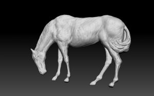 3d horse relief for print or CNC