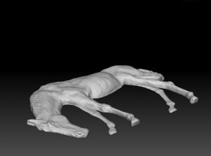 3d horse relief for print or CNC
