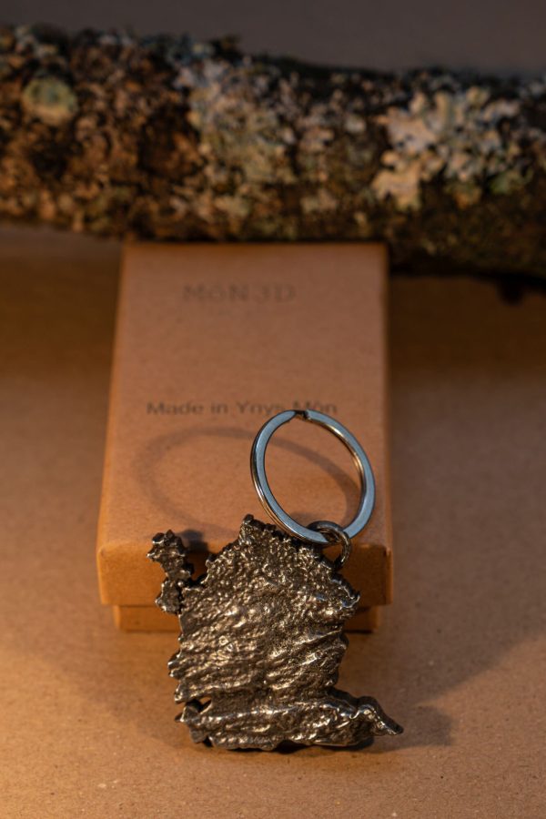 Anglesey Keyring,  hand cast in high quality pewter, A Beautiful Welsh  gift