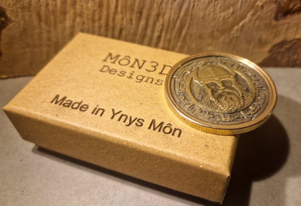 Viking Warrior Coin | Brass engraved Coin | Personalized Laser Engraved  | challenge coin | Gift for men