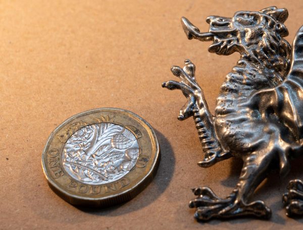 Sculpted welsh dragon  cast in high quality lead free pewter, A gift for the welshman/woman wherever he/she is!