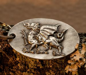 Dragon disk Keyring
