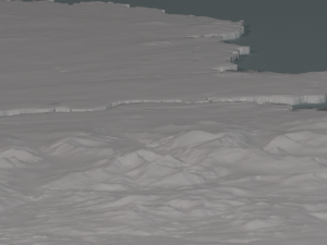 North wales 3d relief 2d map