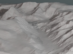 3d Digital file of Ogwen Valley